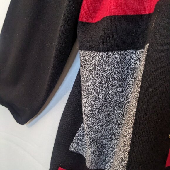 Alfred Dunner Women's Color Block Long Sleeve Sweater with Studs Size 2X - Picture 6 of 8